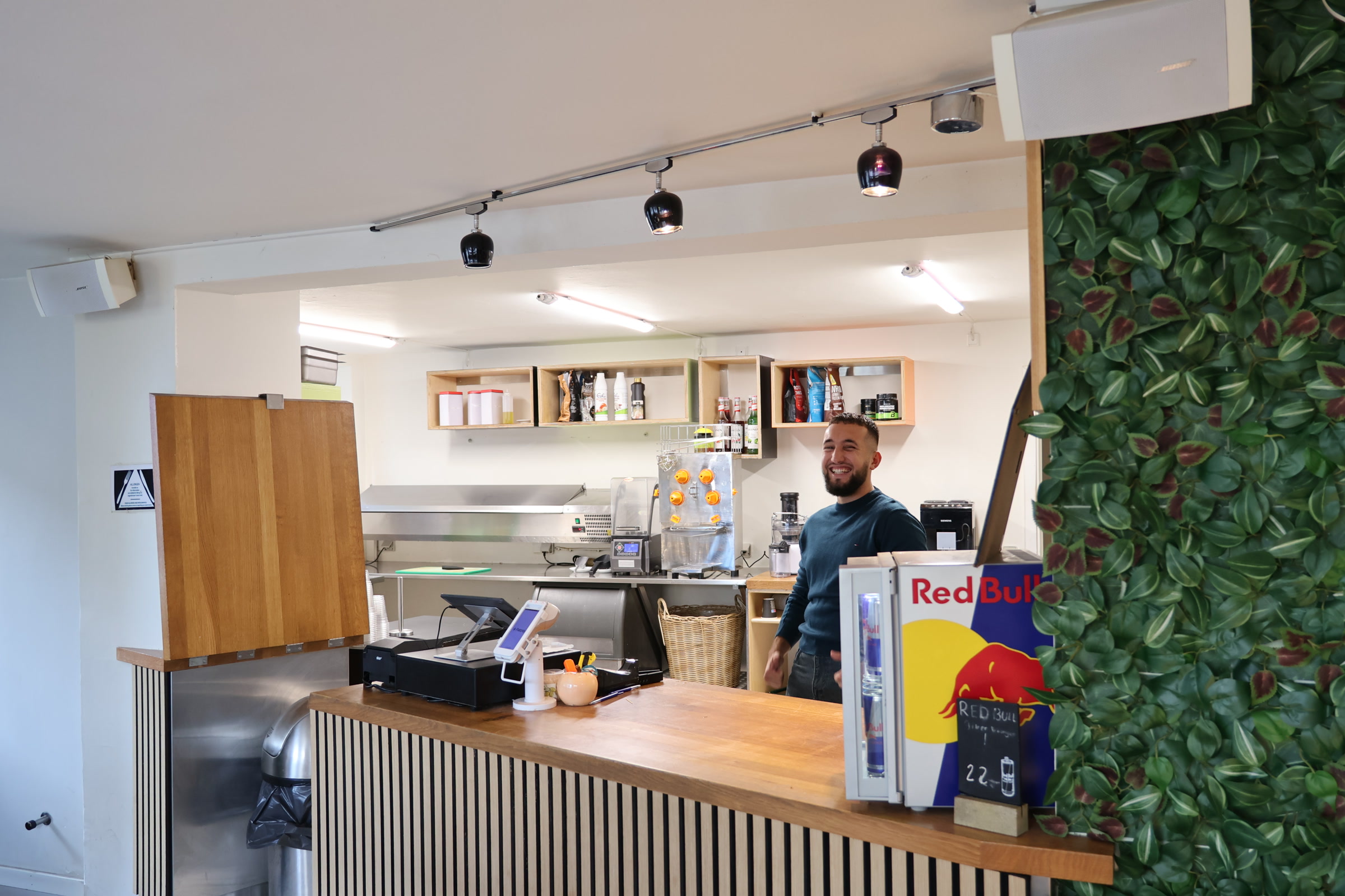 Disken hos The Juize Bar med juicepresser